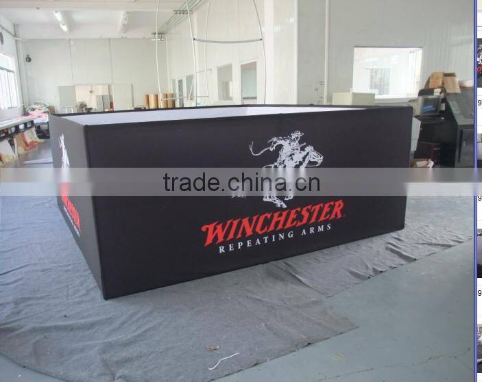 folding pop up round hanging display rack hanging banner for exhibition