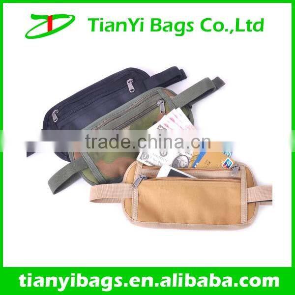 Anti theft waterproof waist wallet bag