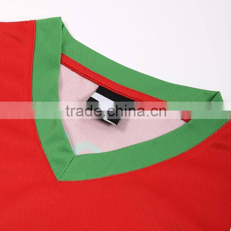 Dye sublimation wholesale plain custom soccer jersey manufacturer