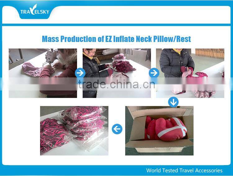 13406 EZ Comfort Inflatable Travel Message Neck Pillow