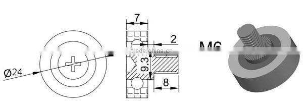Good Quality dr24 plastic ball bearing 6x24x7mm