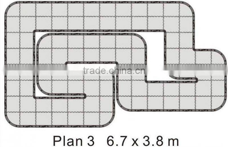 24 square meter EVA material and light weight inflatable rc track for toy cars
