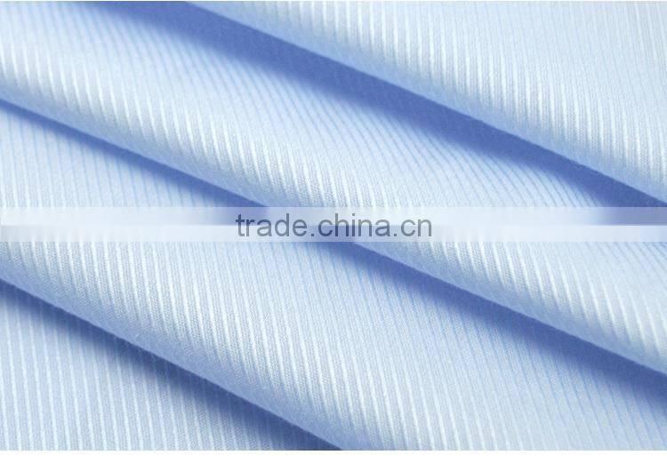 Purple Non-Iron Stripe Contrast-collar Short Sleeves Shirts For Men