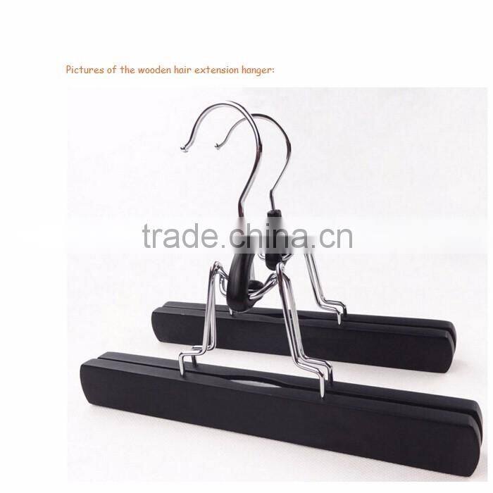wooden hair extension hanger wooden hanger for hair packing