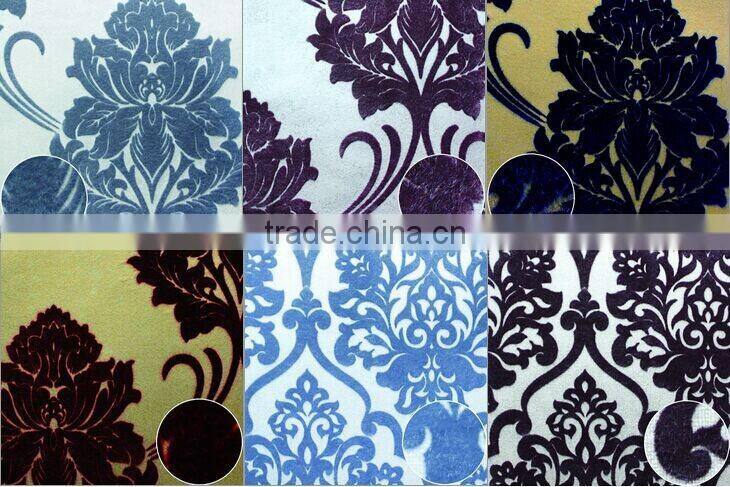 Interior decor flocks lattice wallpaper