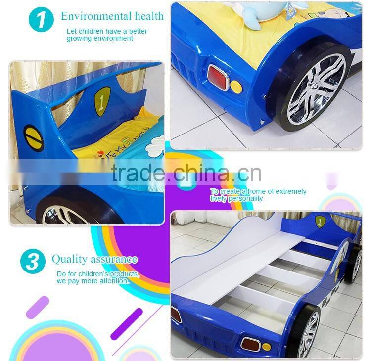 2015 Modern Design Race Car Bed Full Size Car Bed, police car bed, kids race car bed