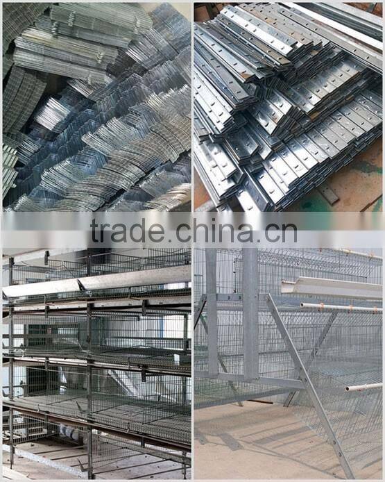 Poultry Battery Cages waterer equiped For Quail Rearing