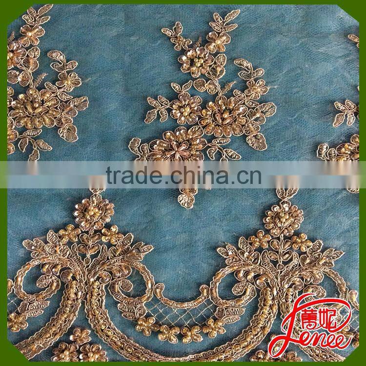 Girls Dress Choice Multicolor & Guipure Sequined Beads Embroidery Fabric