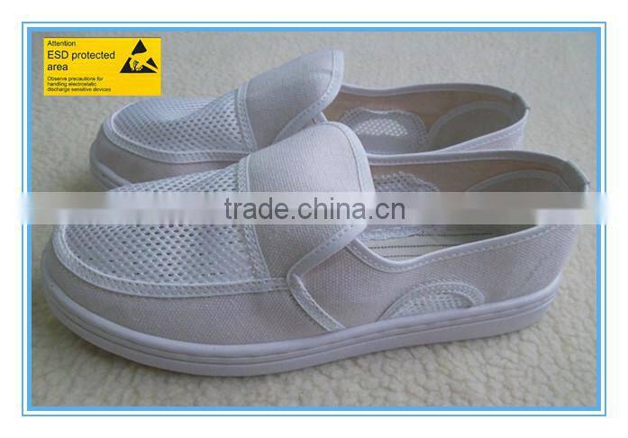 anti-static feature canvas upper esd PVC outsole anti static shoes
