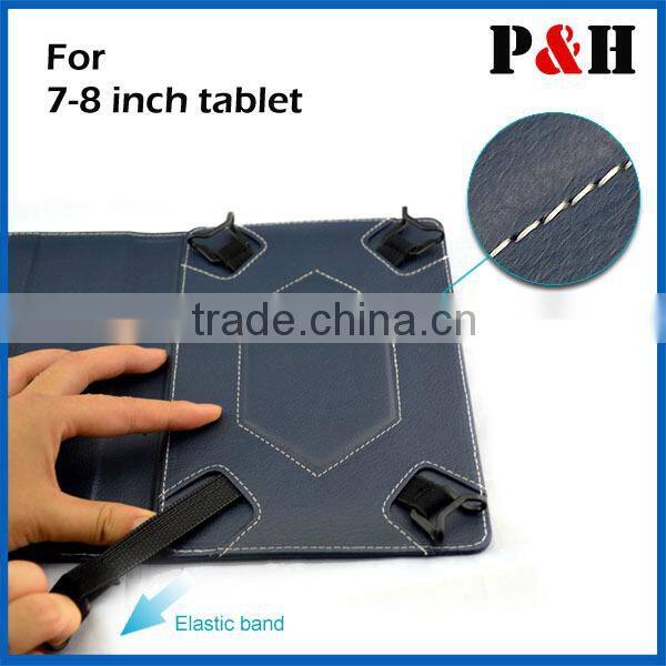 Universal PU leather stand case for tablet 7-8 inch leather case