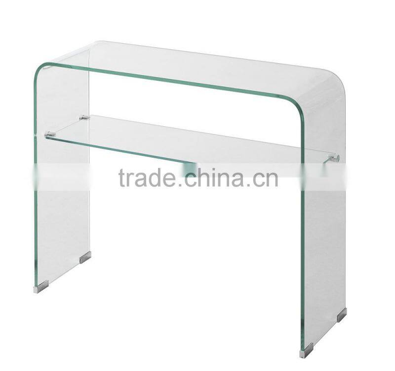 2015 cheap glass & mdf console table for sale