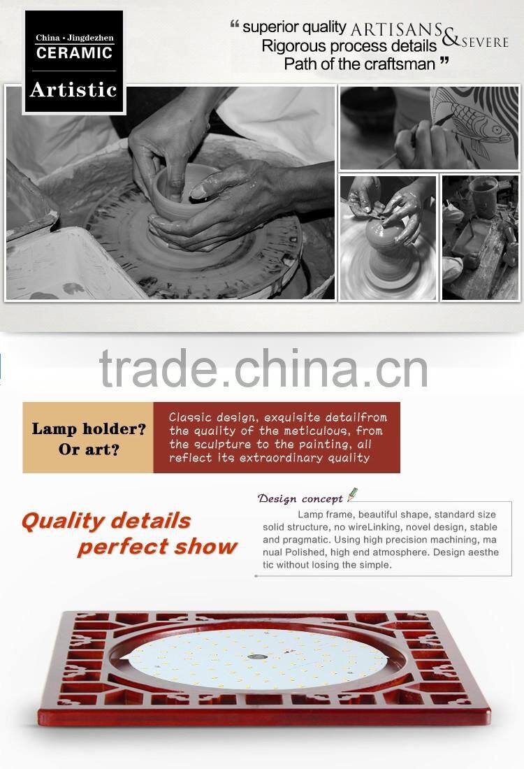 modern vintage porcelain chandelier ceramic wood celling light