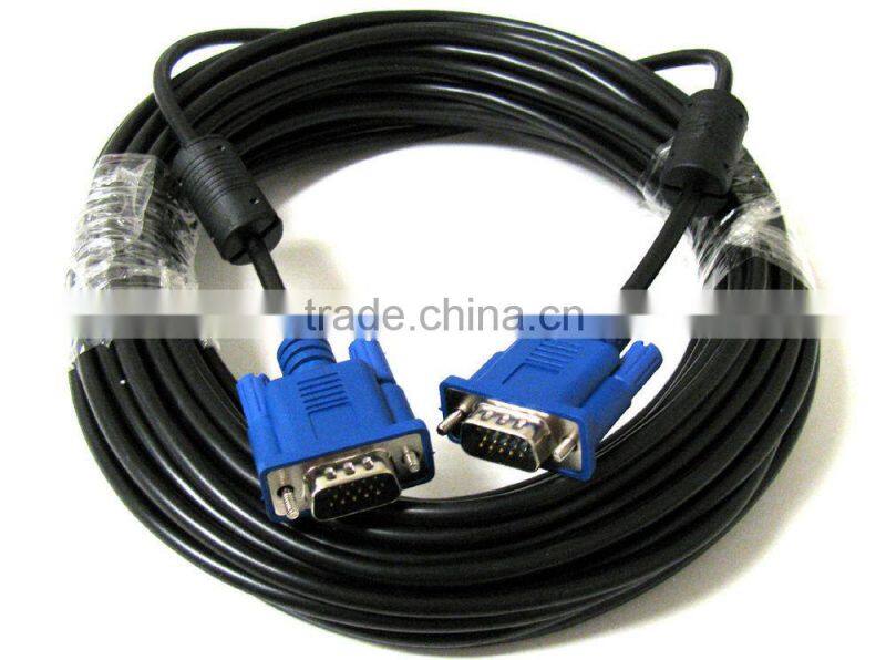 1 Meter 15 Pin VGA Male to Male Cable for CRT LCD, Projector and Computer