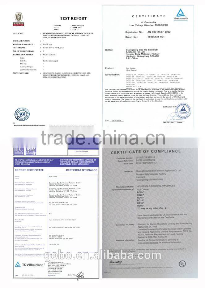 Stainless Steel Visiable Handle Rice Cooker Deluxe Rice Cooker With Porridge and Rice Function