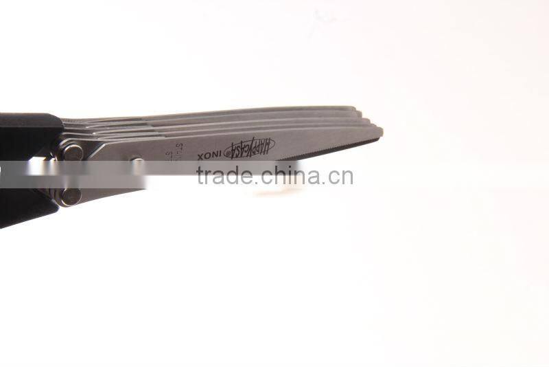 multi blade soft grip onion kitchen scissors