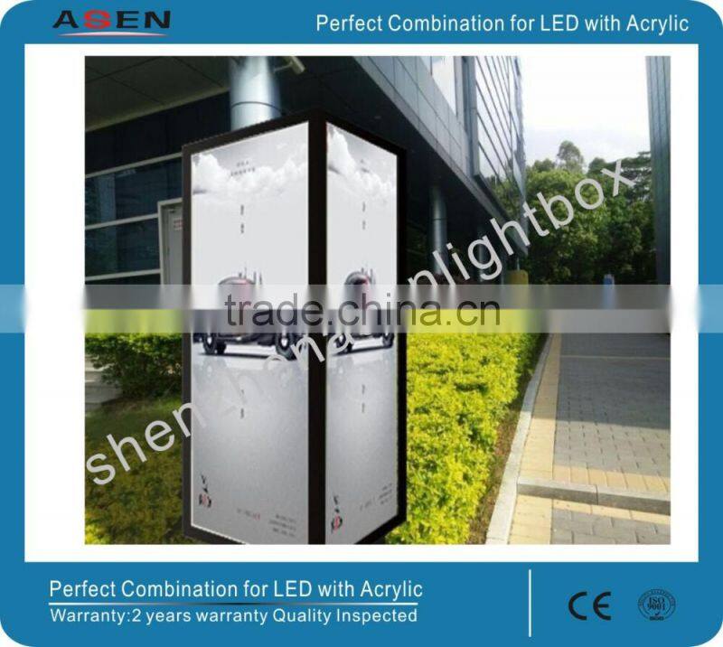 Advertising Light Box Aluminum Frames Waterproof Light Boxes with Laser Engraved Dots Techonogy