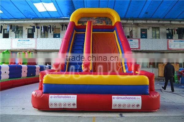 2016 commercial giant inflatable dry slide for children, slide inflatable