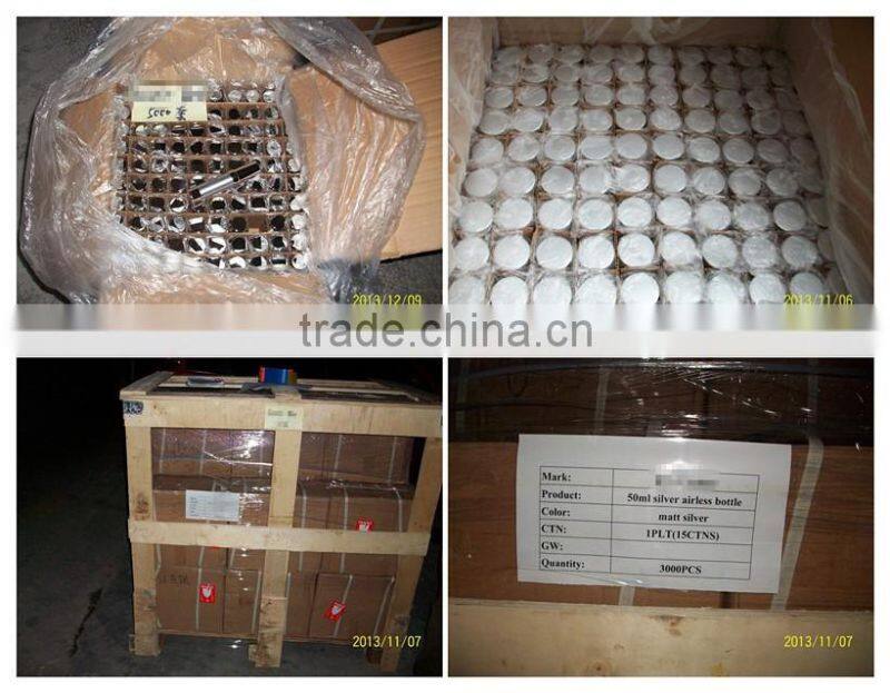 Airless Round Pump Container Bottles And Packaging Cosmetic airless bottle cosmetic container