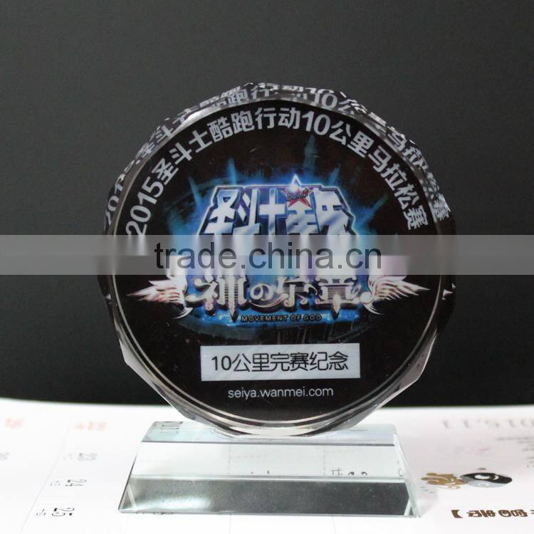 New arrival crystal cheap souvenir plate