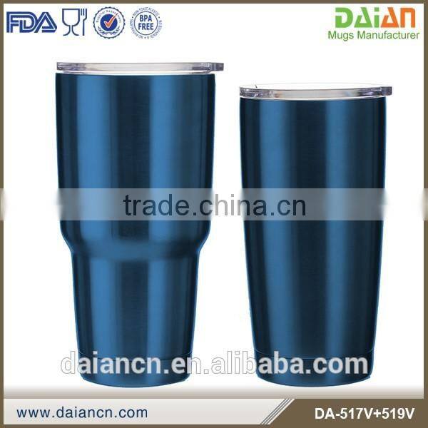 custom made yellow plastic water cup with lid