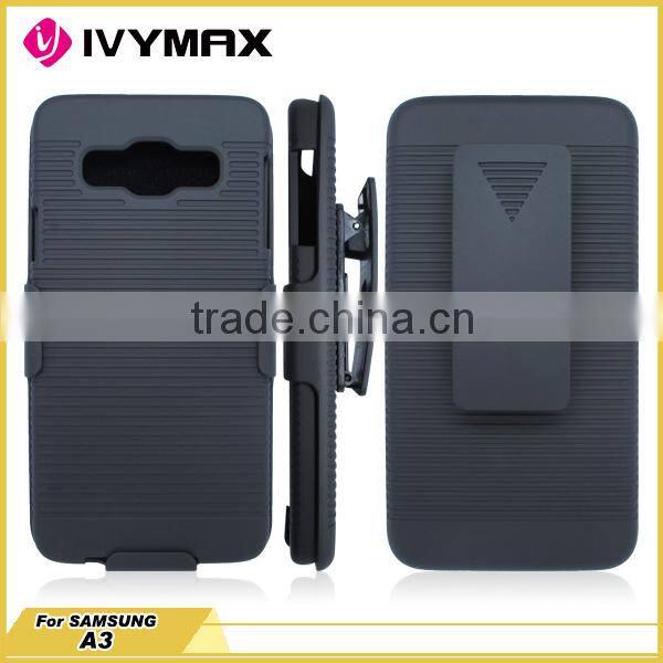 fancy phone case for samsung galaxy A3 holster combo case