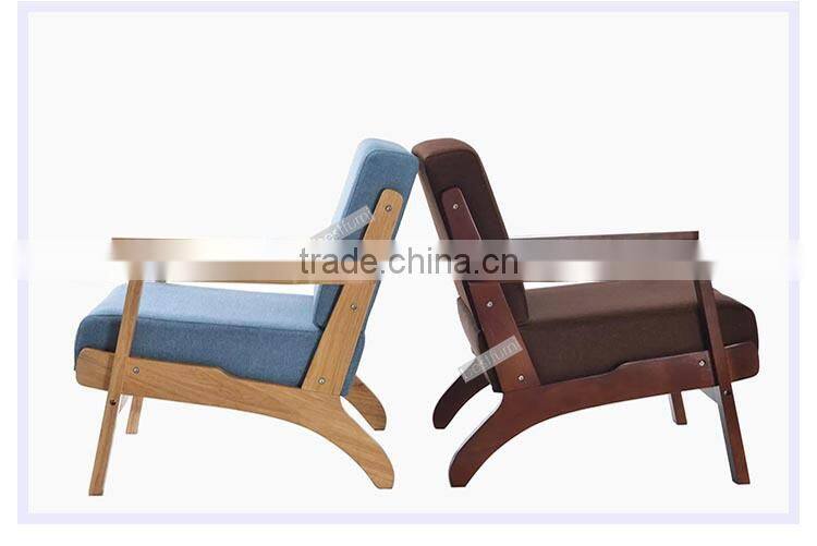 Simple Oak Sofa with Single Double & Three Seats