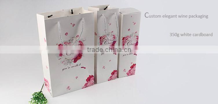 customized logo printed branded paper bag with handles