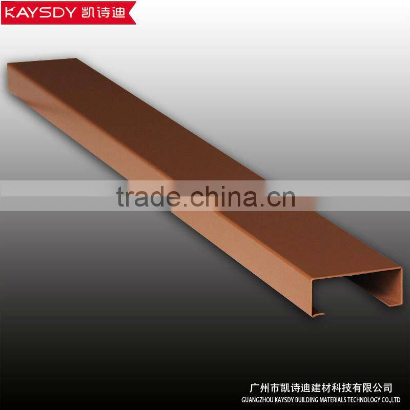 interior decoration U-Shape Aluminum Suspended Ceiling