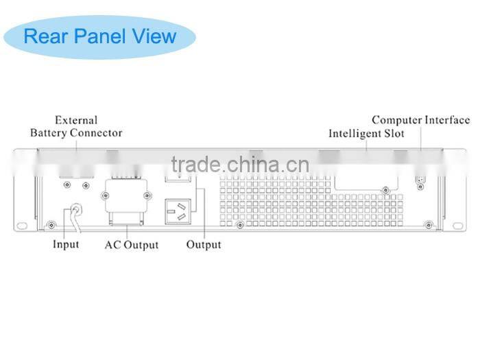 High frequency online design rack mount 2kva online ups 110v 220v