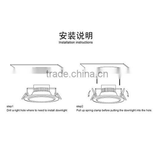 customized silvery color ultra thin flat led recessed panel downlight with CE & RoHS