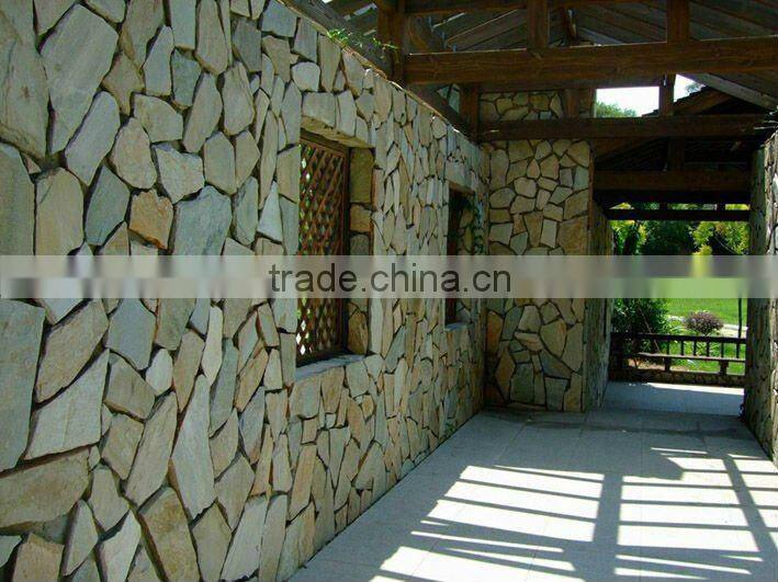 Decorative random tile quartzite slabs