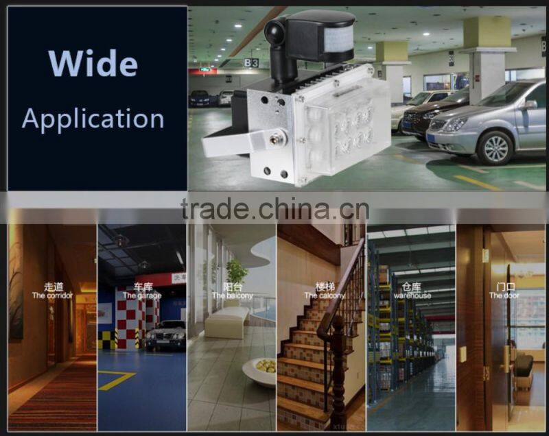 IP65 Outdoor Smart Light Infrared Microwave Sensor 30W 45W LED Spot Light Floodlight for Parking Lot Gate Garage Stair Lighting