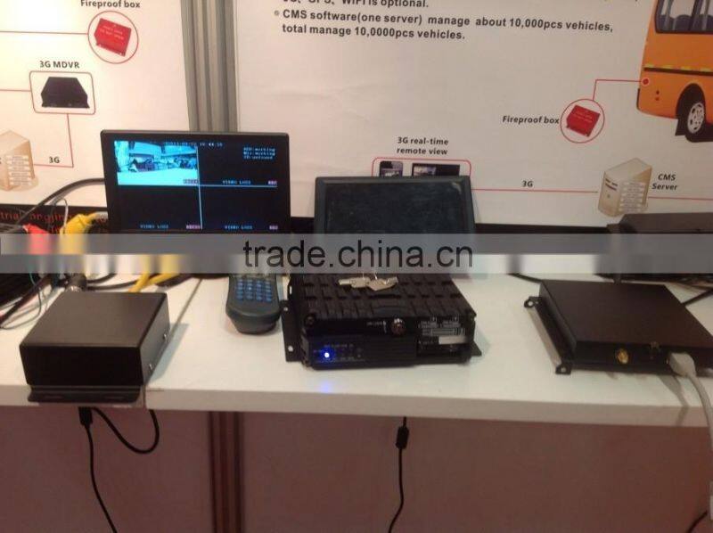 TWO 128GB each SD Car Mobile DVR GPS / 3G / 4G / WIFI 4-Channel for Vehicles