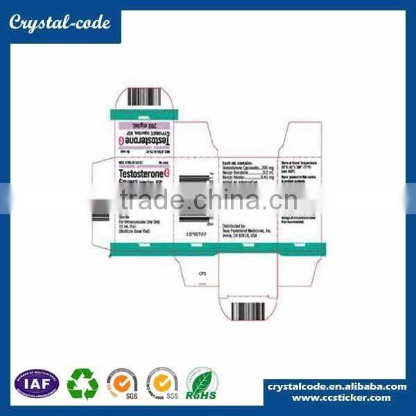 Various steriod box 10ml and 10ml labels,10ml vial steroid labels,steroid labels