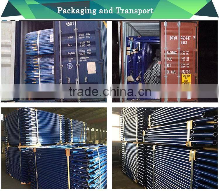 Tianjin Factory Supply S-style 2'x6'4'' 2'x5'' Narrow Frame Type Scaffolding Construction Materials SGS Test