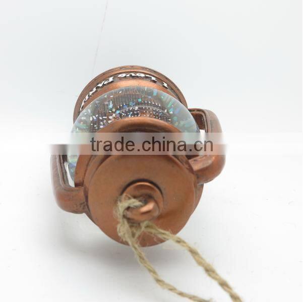 Copper color Eiffel Tower beautiful customize wedding decoration snow globe