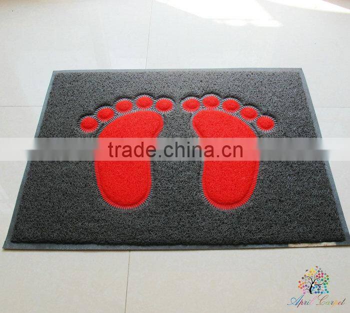 foot design pvc mat