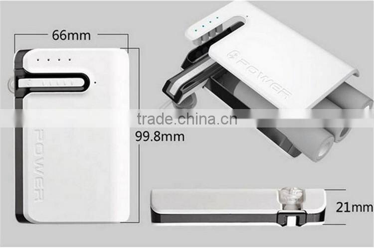 2016 Hot sale 7800mah portable power bank with bluetooth earphone