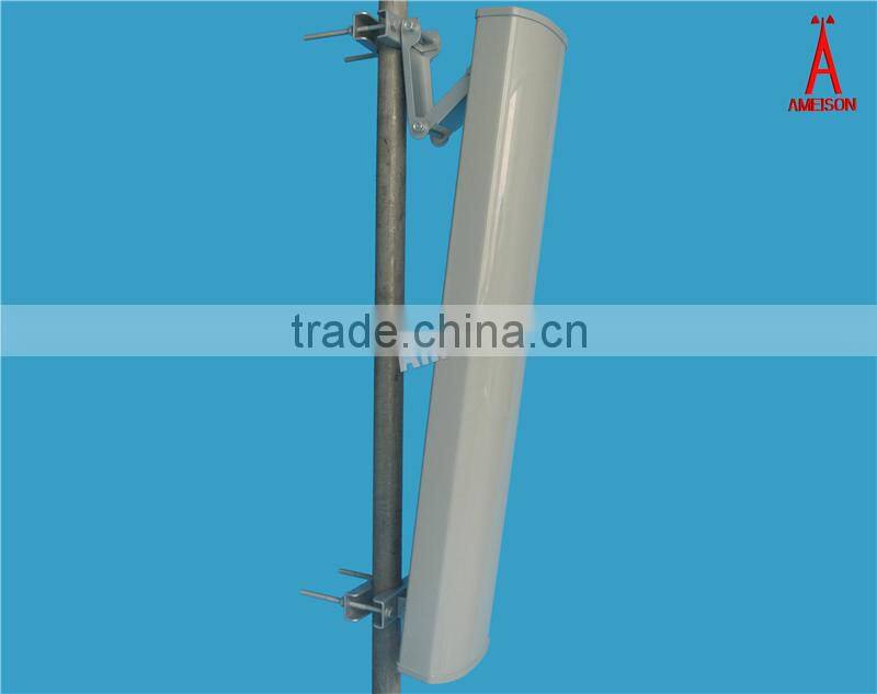 Ameison 2.4 GHz 18 dBi 65 degree Dual Polarized / Dual Feed Sector Antenna Wifi Antenna Integral 2-N Female