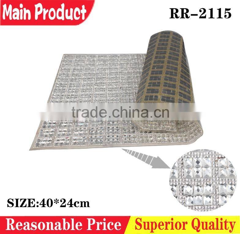 Wholesale shoes crystal rhinestone mesh roll decoration accessory