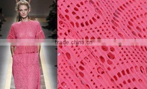 polyester jacquard fabric geometric with elastic