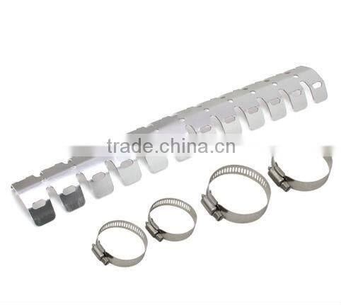 Exhaust pipe repair kit Hose clamp and pipe guard for 2 stroke Motorcycle