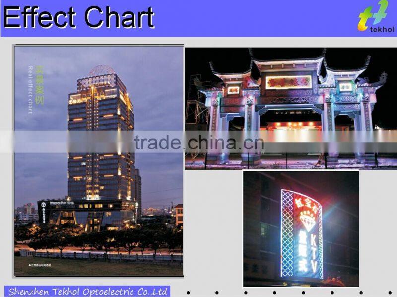 outdoor lighting RGB colorful led perforated lamp made in China with good price