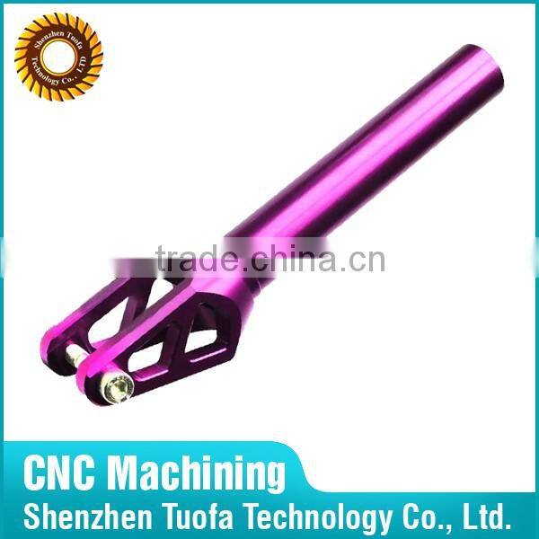 OEM CNC turning milling red anodized aluminum car part