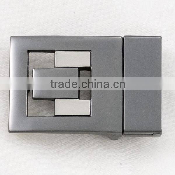 Designer 35mm new metal solid silver bands pin buckle