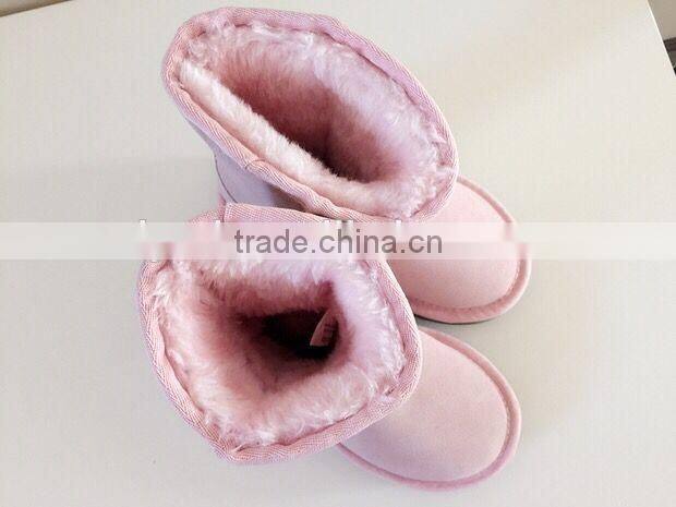 kids fancy boots pink ankle boot cemented winter warm boots