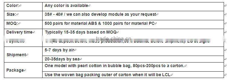 2016 fashional ABS high heel shoe sole