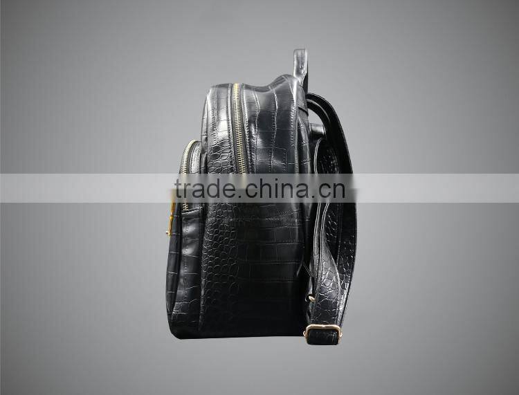 BSCI FACTORY fashion pu Lady backpack