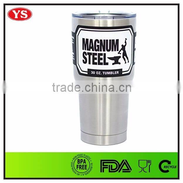 2016 hot selling customized double wall 30oz vacuum stainless steel tumbler
