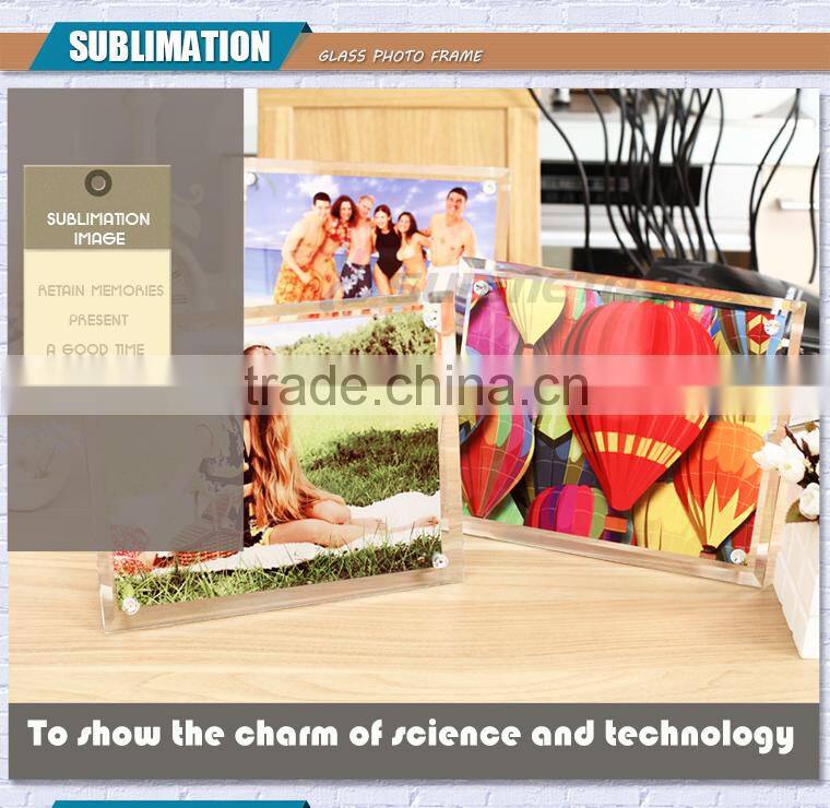 Sunmeta sublimation heat press glass photo frame 280*230*10(BL-09)